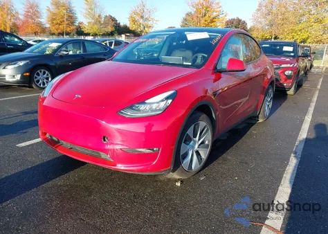2021 Tesla Model Y Long Range Dual Motor All-Wheel Drive from USA, damaged, VIN 5YJYGDEE9MF208671